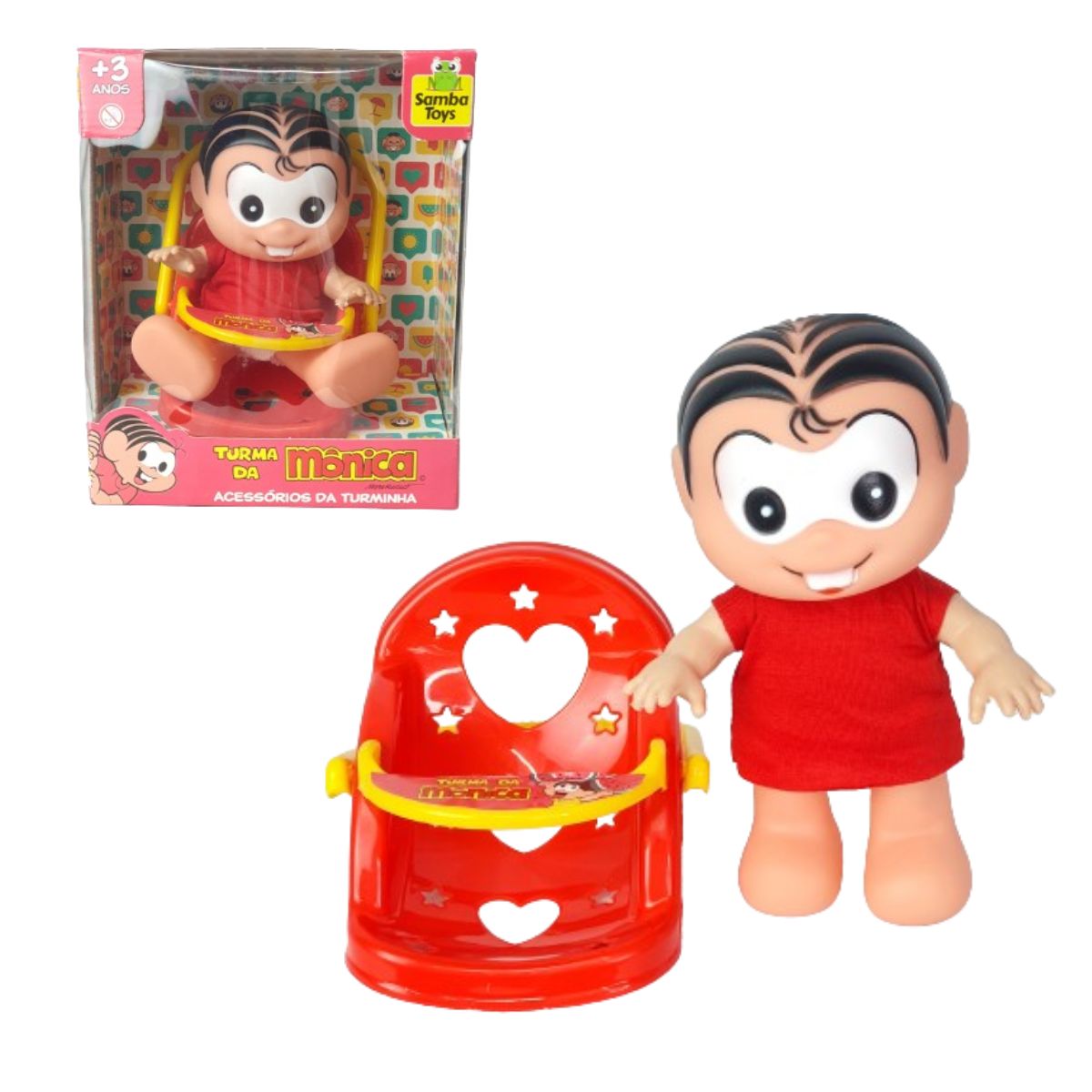 Boneca Turma Da Mônica Mini Bebê Conforto - Samba Toys Boneca Turma Da Mônica Mini Bebê Conforto - Samba Toys